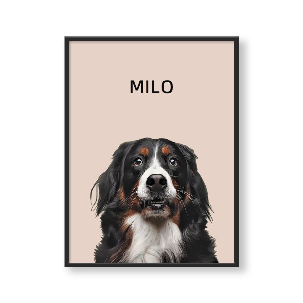 One Pet Modern Portrait