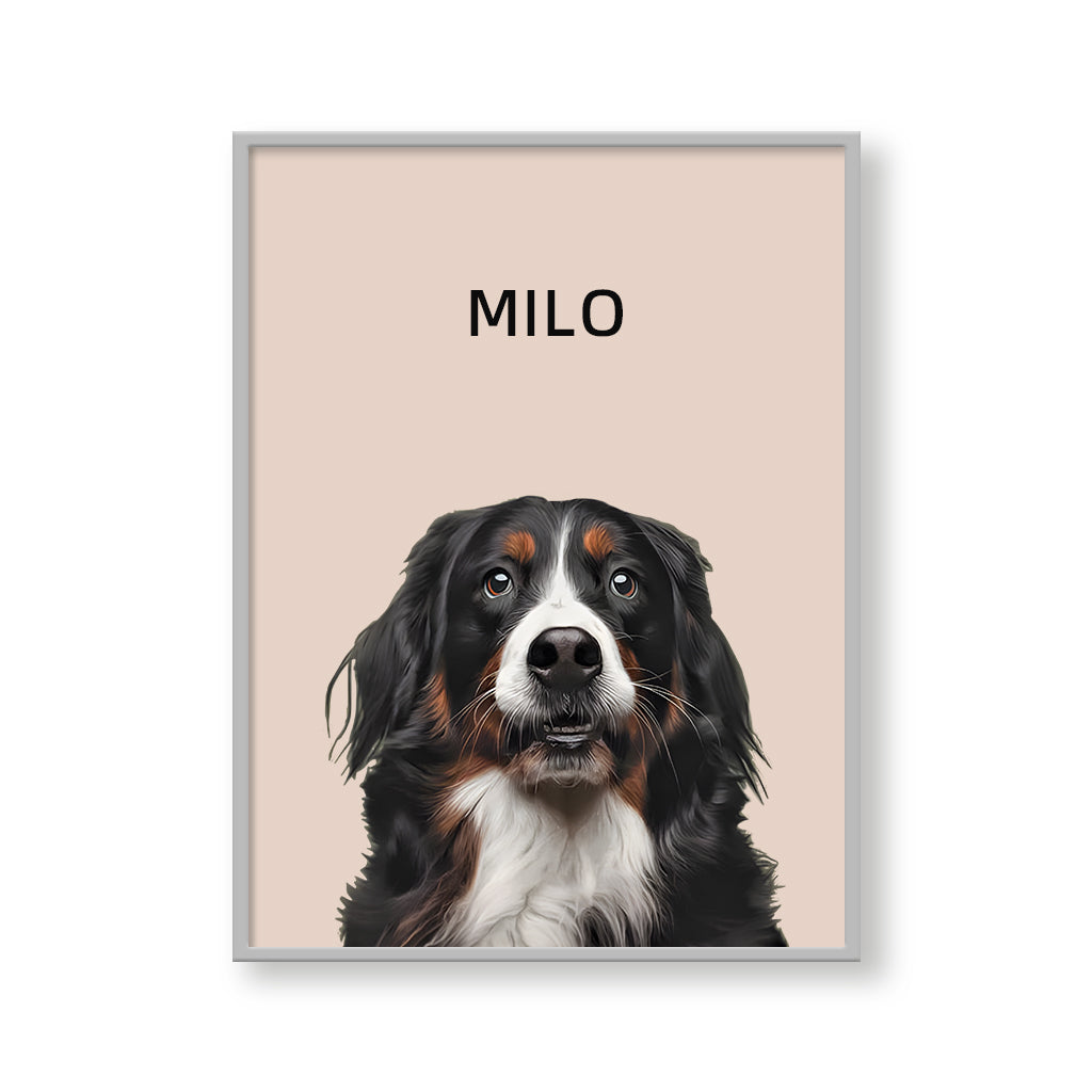 One Pet Modern Portrait