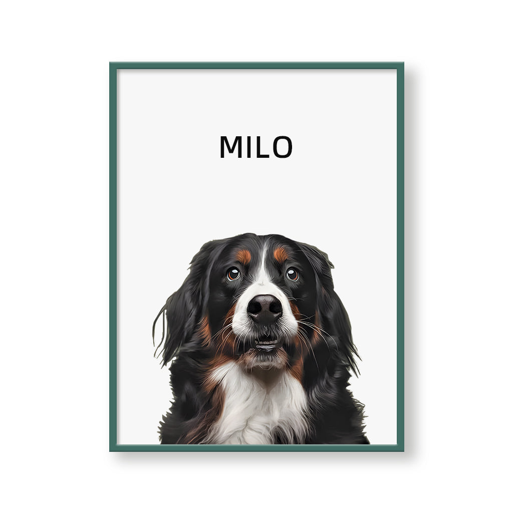 One Pet Modern Portrait