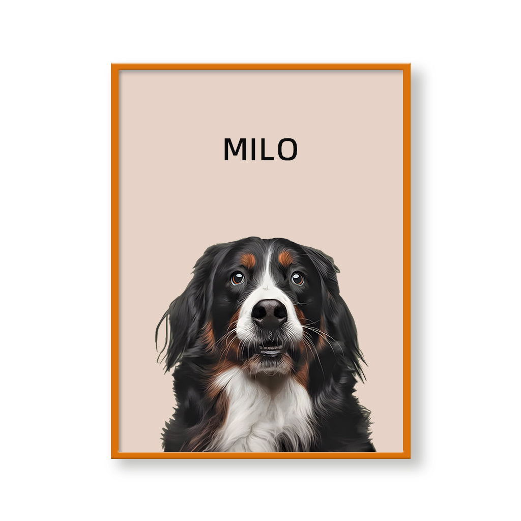 One Pet Modern Portrait