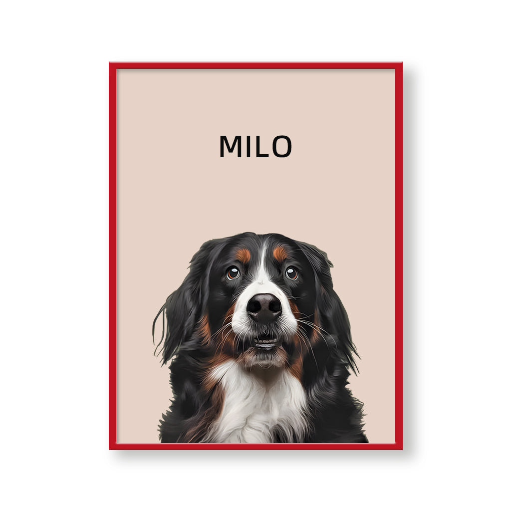 One Pet Modern Portrait