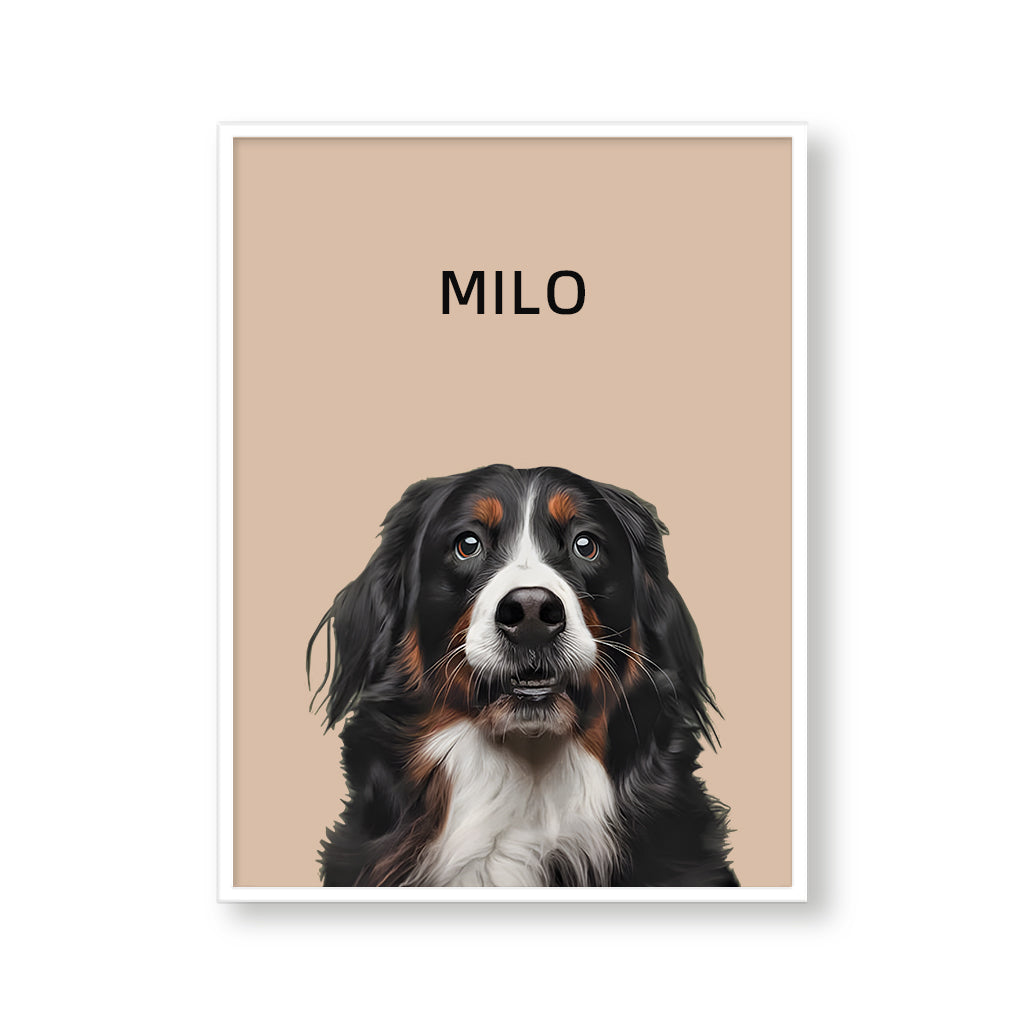 One Pet Modern Portrait