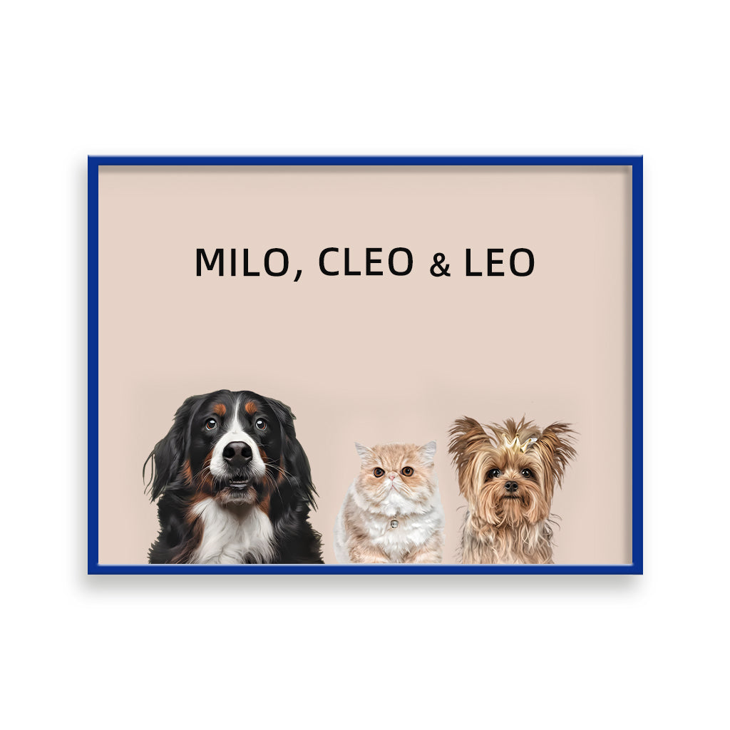 Three Pets Portrait