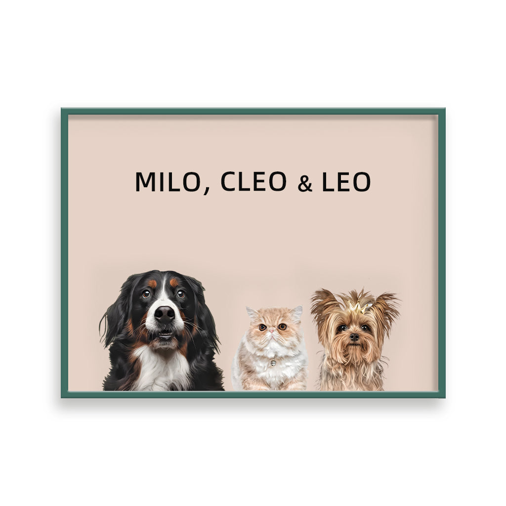 Three Pets Portrait