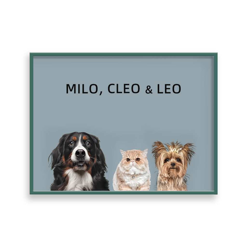 Three Pets Portrait