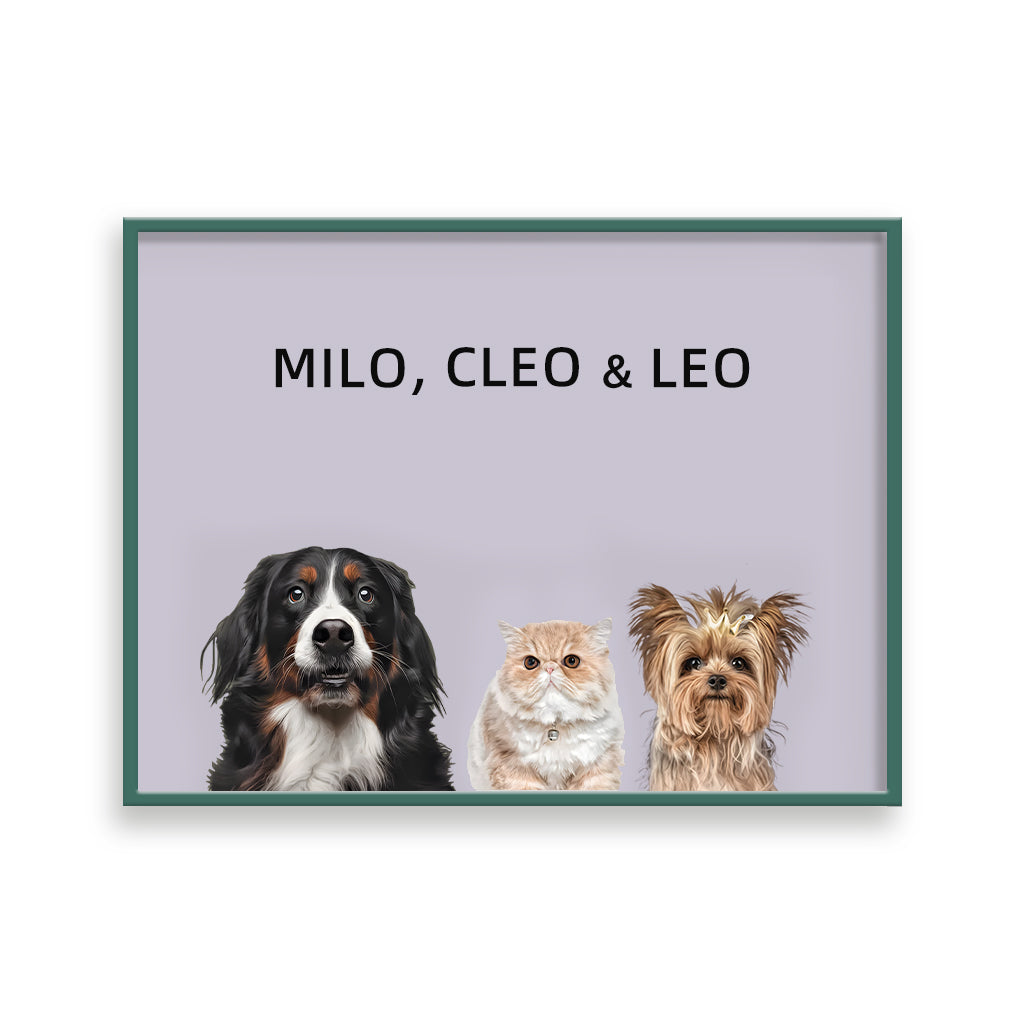 Three Pets Portrait