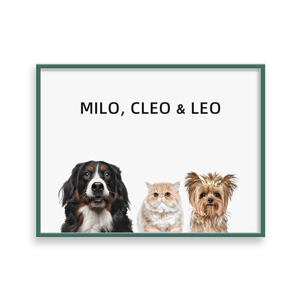 Three Pets Portrait