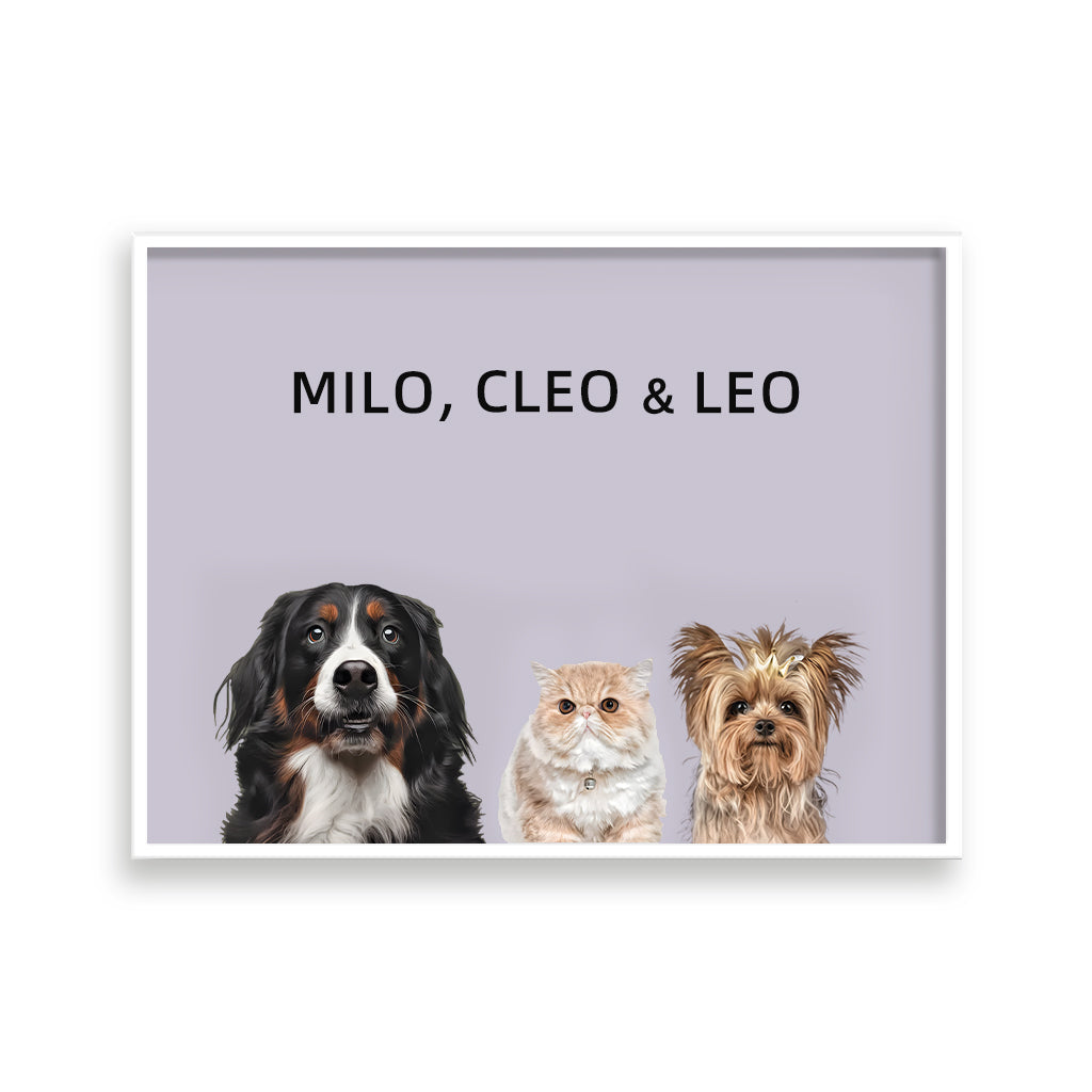Three Pets Portrait