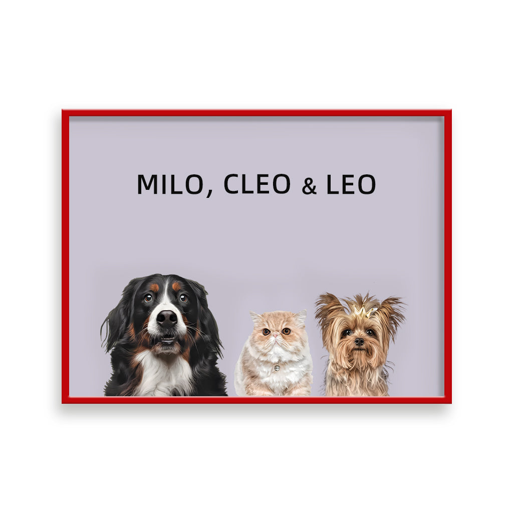 Three Pets Portrait