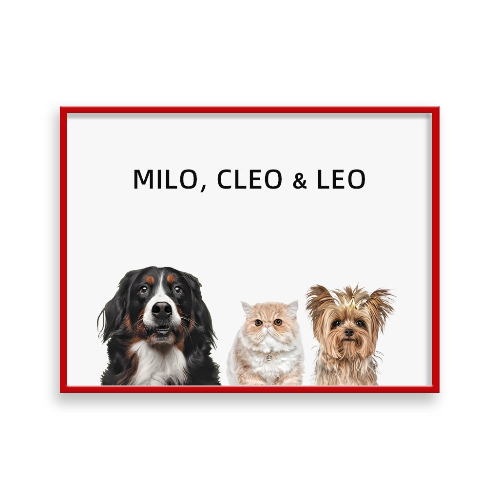 Three Pets Portrait