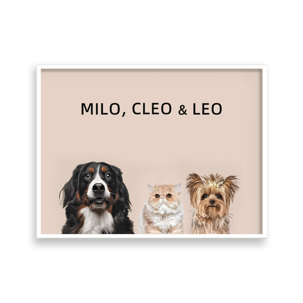 Three Pets Portrait