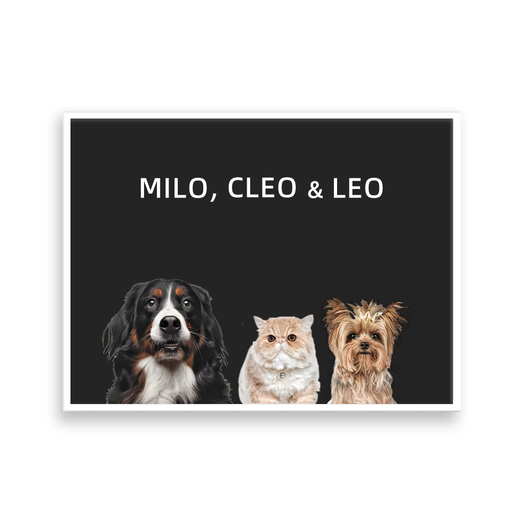 Three Pets Portrait