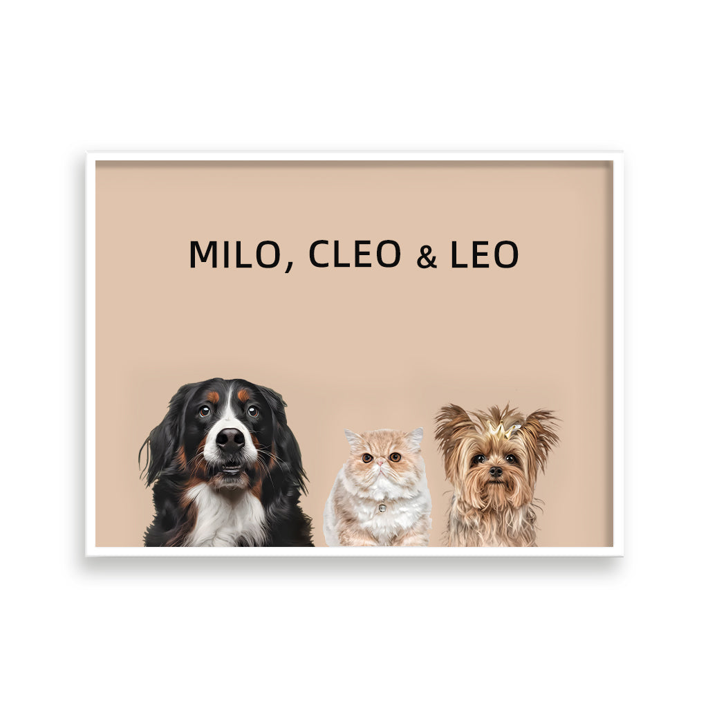 Three Pets Portrait