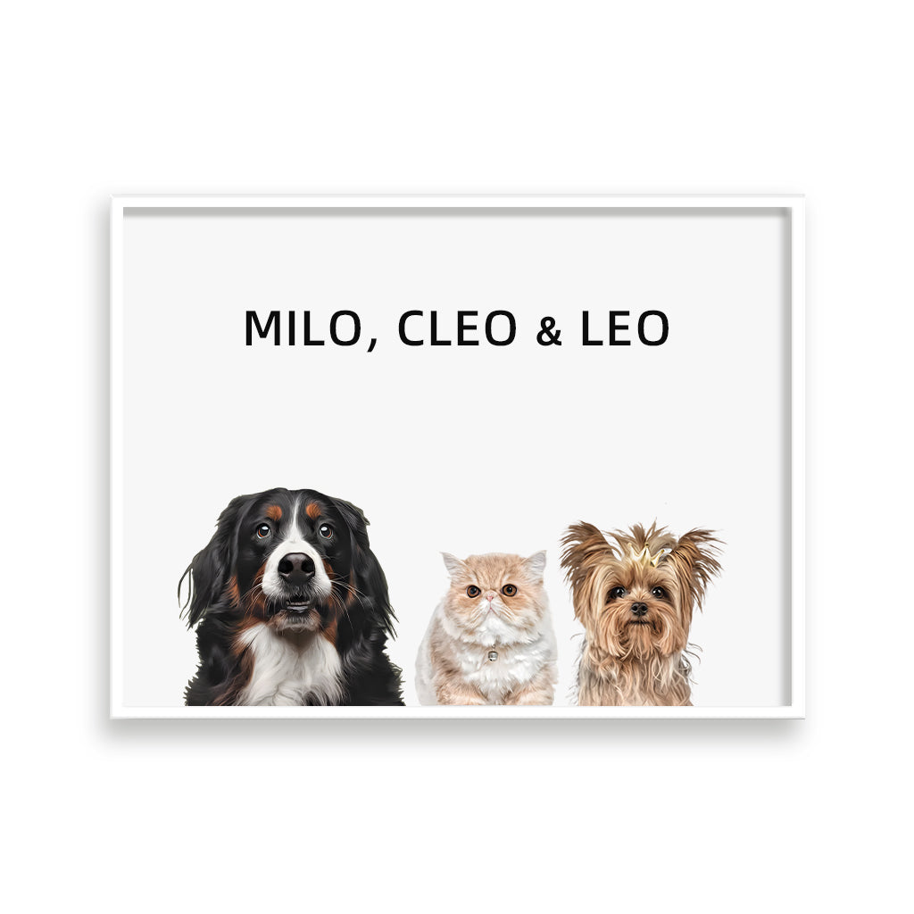 Three Pets Portrait